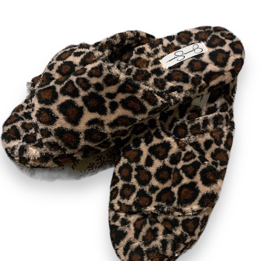Jessica Simpson Leopard Slippers